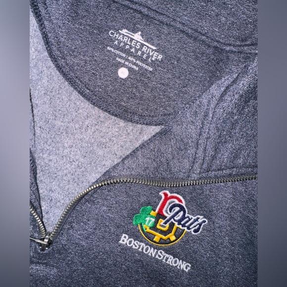 Charles River Apparel Boston Strong Sports Quarter Zip - NWOT - Picture 4 of 8